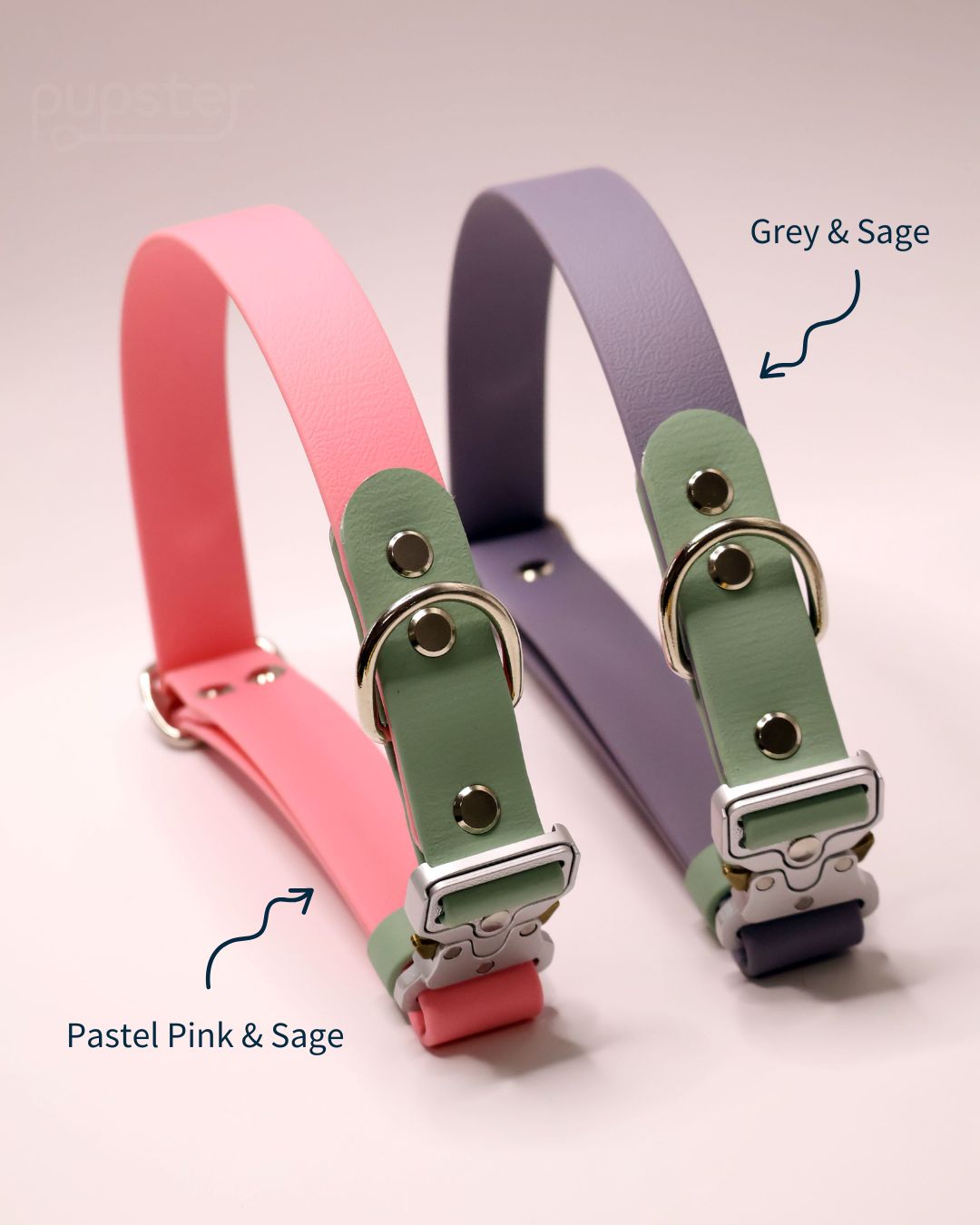 Zgarda din BioThane® , similar cu pielea, diverse culori